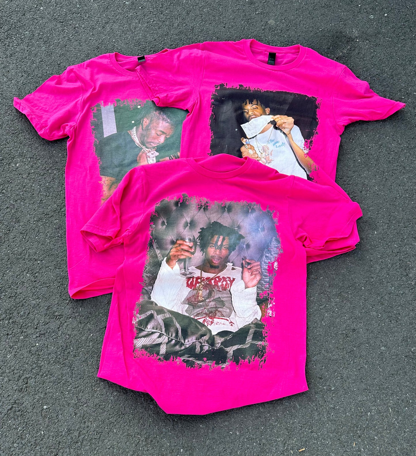 Carti Smoking Pink Tee