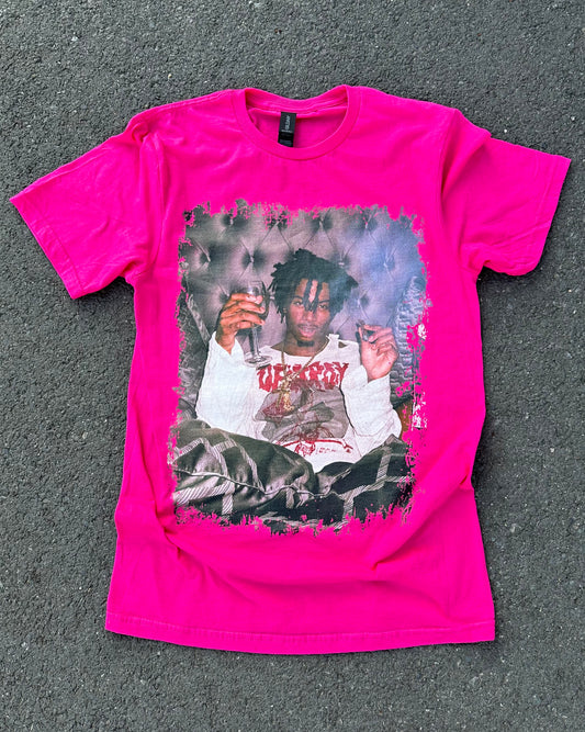 Carti Smoking Pink Tee